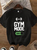 camiseta corta modo gym